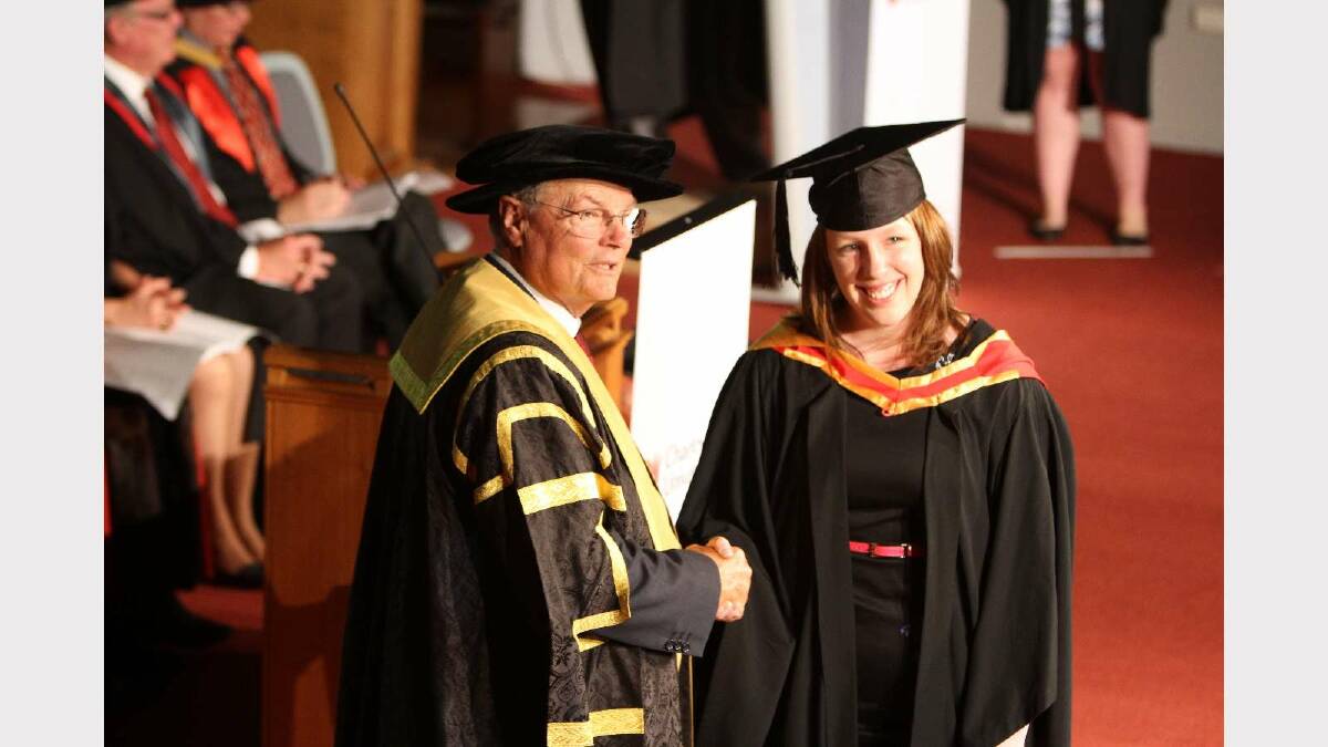 Graduating from Charles Sturt University with a Bachelor of Medical Science is Emily Wilson. Picture: Daisy Huntly