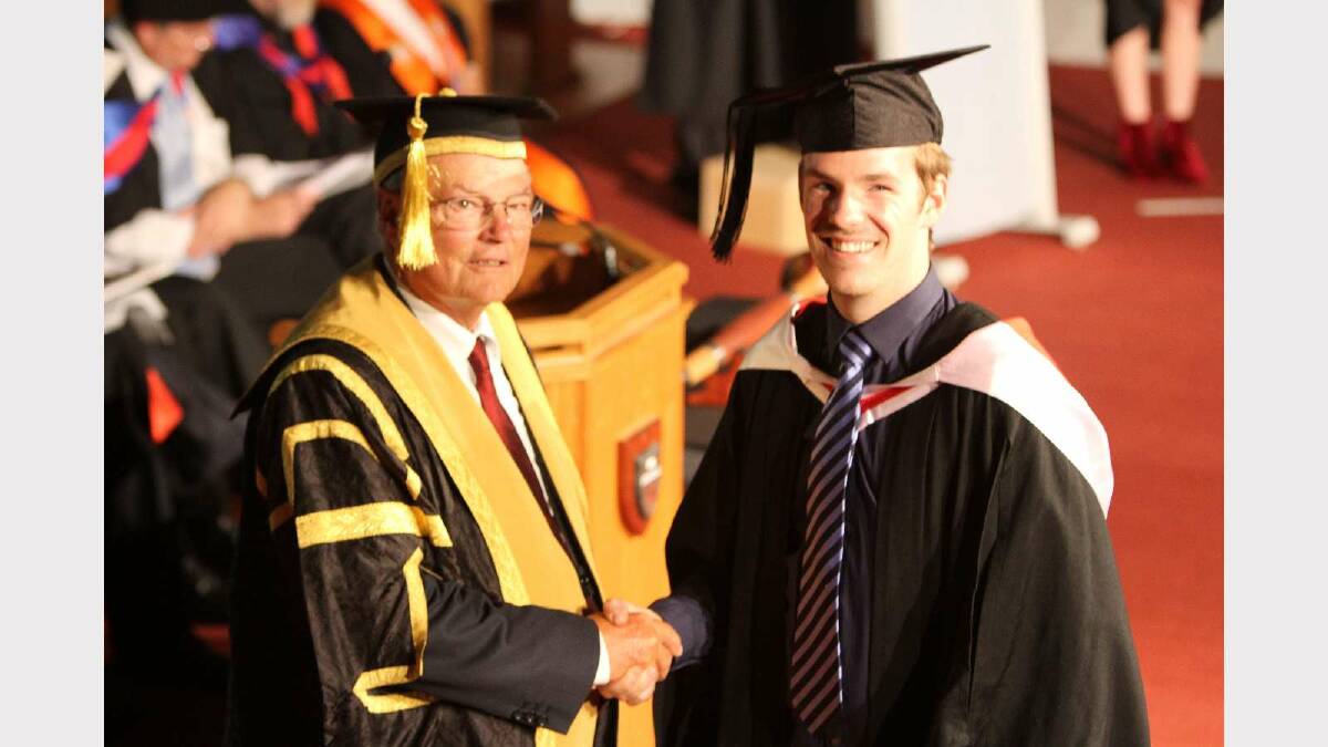 Graduating from Charles Sturt University with a Bachelor of Arts (Television Production) is Thomas Kaye. Picture: Daisy Huntly