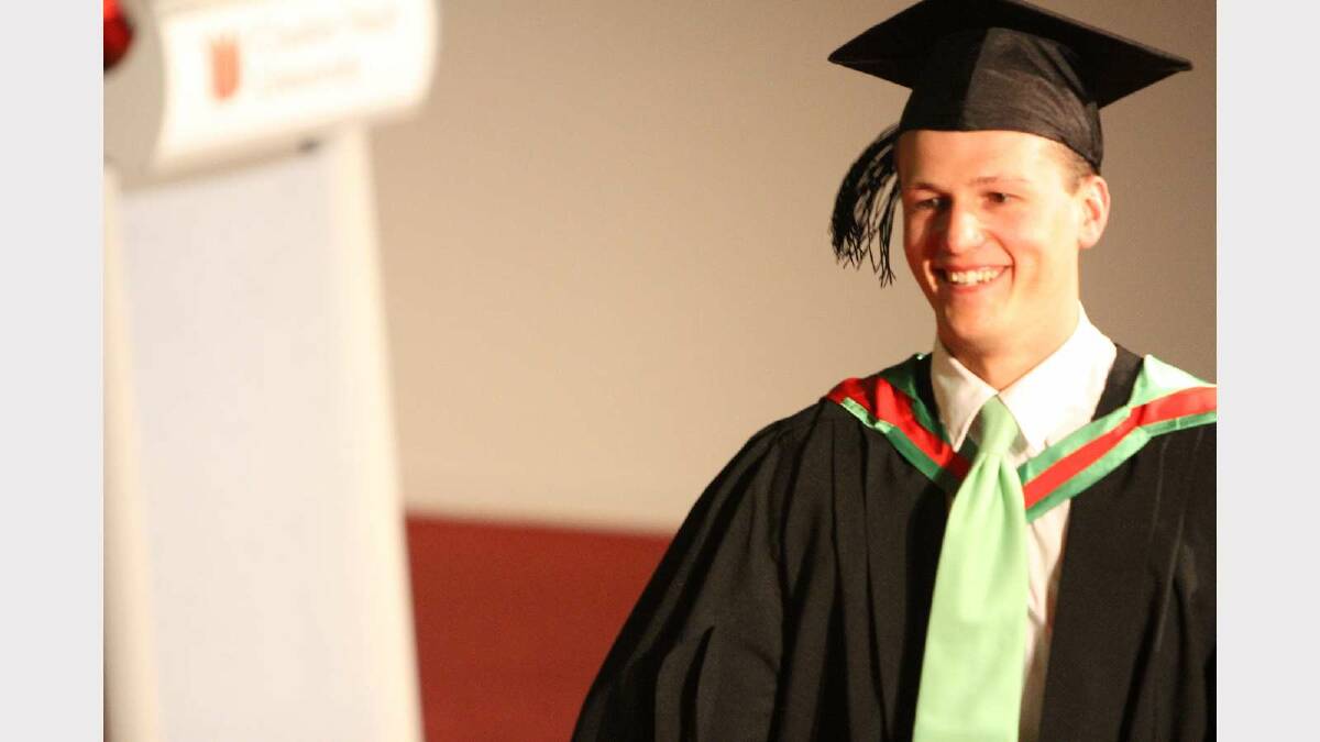 Graduating from Charles Sturt University with a Bachelor of Education (Primary) is Trevor Robinson. Picture: Daisy Huntly