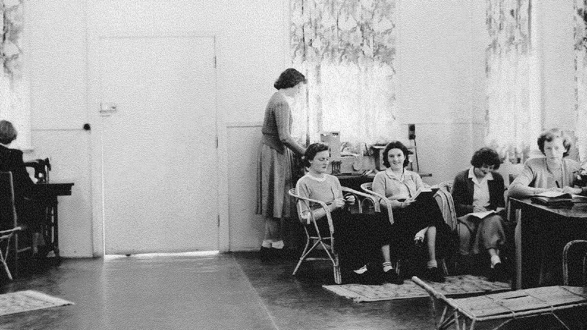The women's quarters common room was an activity hub in 1950. Picture: Regional Archives