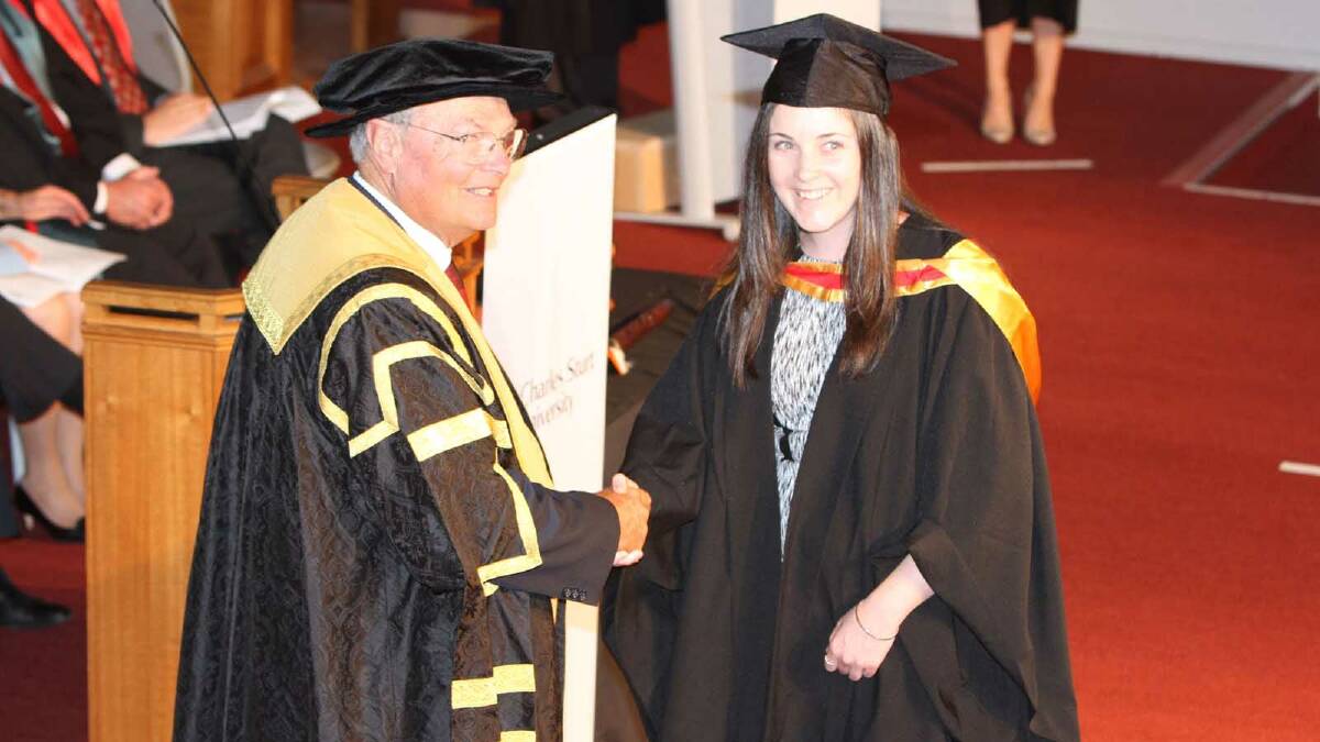 Graduating from Charles Sturt University with a Bachelor of Pharmacy is Stephanie Bennie. Picture: Daisy Huntly