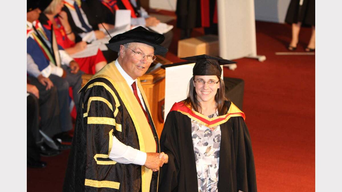 Graduating from Charles Sturt University with a Bachelor of Veterinary Biology / Bachelor of Veterinary Science (Honours) is Jennifer Coonan. Picture: Daisy Huntly