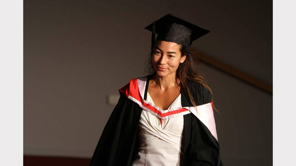 Graduating from Charles Sturt University with a Bachelor of Social Work is Susinta Oetojo. Picture: Daisy Huntly