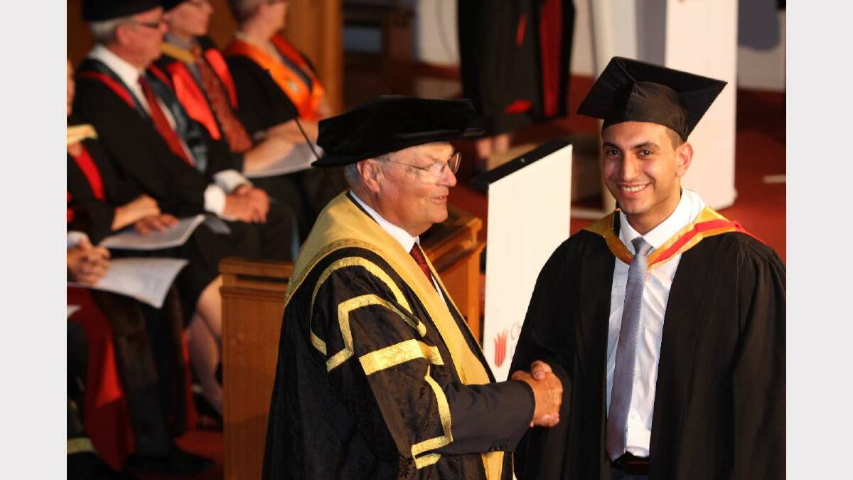Graduating from Charles Sturt University with a Bachelor of Health Science (Nutrition and Dietetics) is Micahel Riskallah. Picture: Daisy Huntly