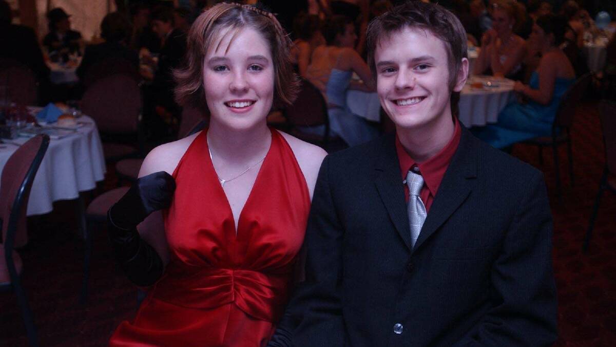 Erin Turner and Matthew Dunn at the Kooringal High School formal in 2004. Picture: Keith Wheeler