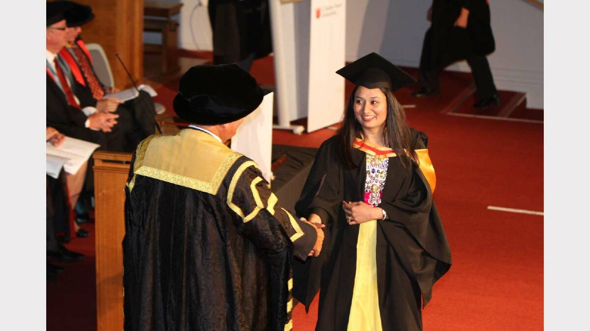 Graduating from Charles Sturt University with a Bachelor of Medical Science (Pathology) is Benzita Ranu. Picture: Daisy Huntly