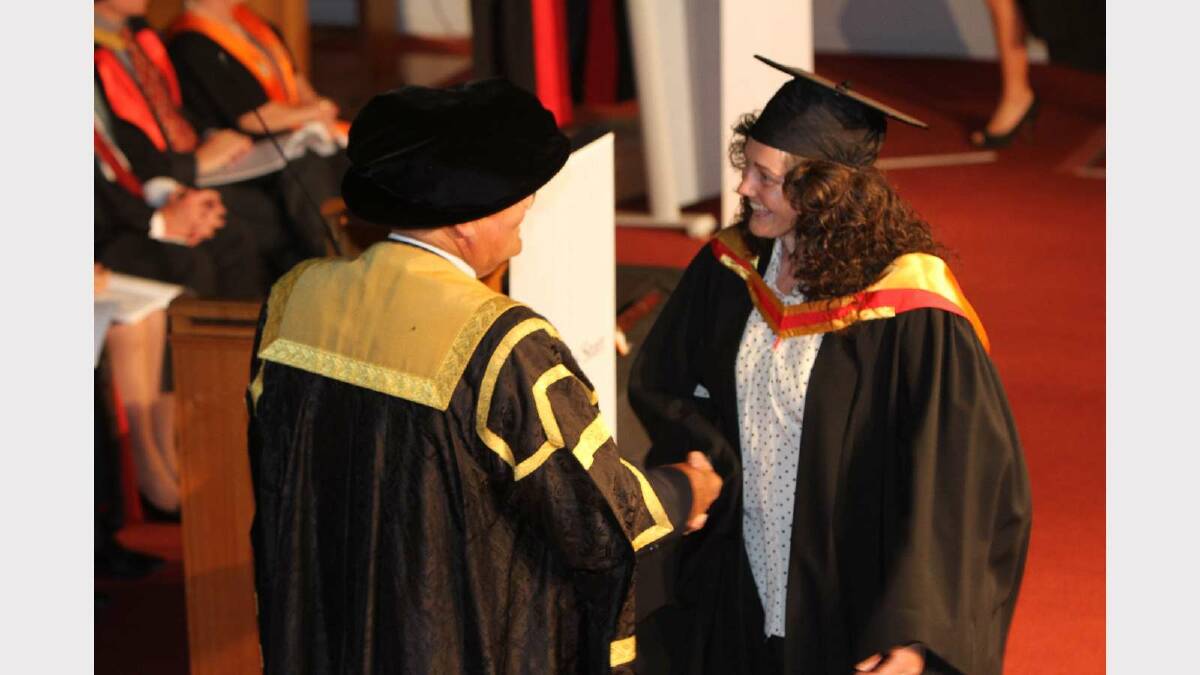 Graduating from Charles Sturt University with a Bachelor of Health Science (Food and Nutrition) is Kelly Barlow. Picture: Daisy Huntly