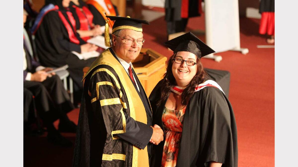 Graduating from Charles Sturt University with a Graduate Diploma of Human Services (Child and Adolescent Welfare) is Melissa Winnell. Picture: Daisy Huntly
