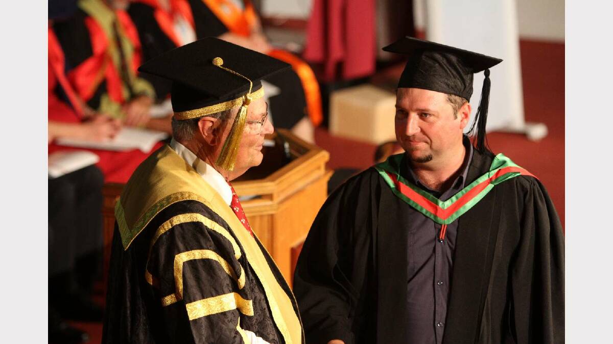 Graduating from Charles Sturt University with a Bachelor of Teaching (Secondary) is Bradley Lemon. Picture: Daisy Huntly