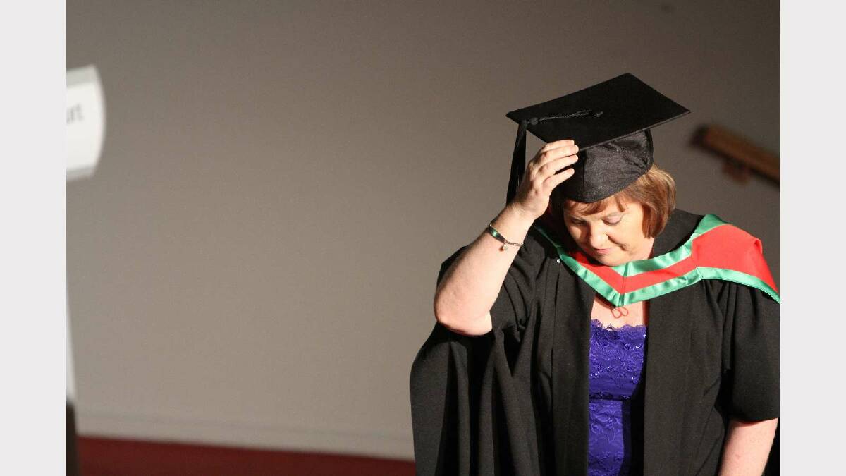 Graduating from Charles Sturt University with a Master of Education (Teacher Librarianship) with distinction is Catherine Rigg. Picture: Daisy Huntly