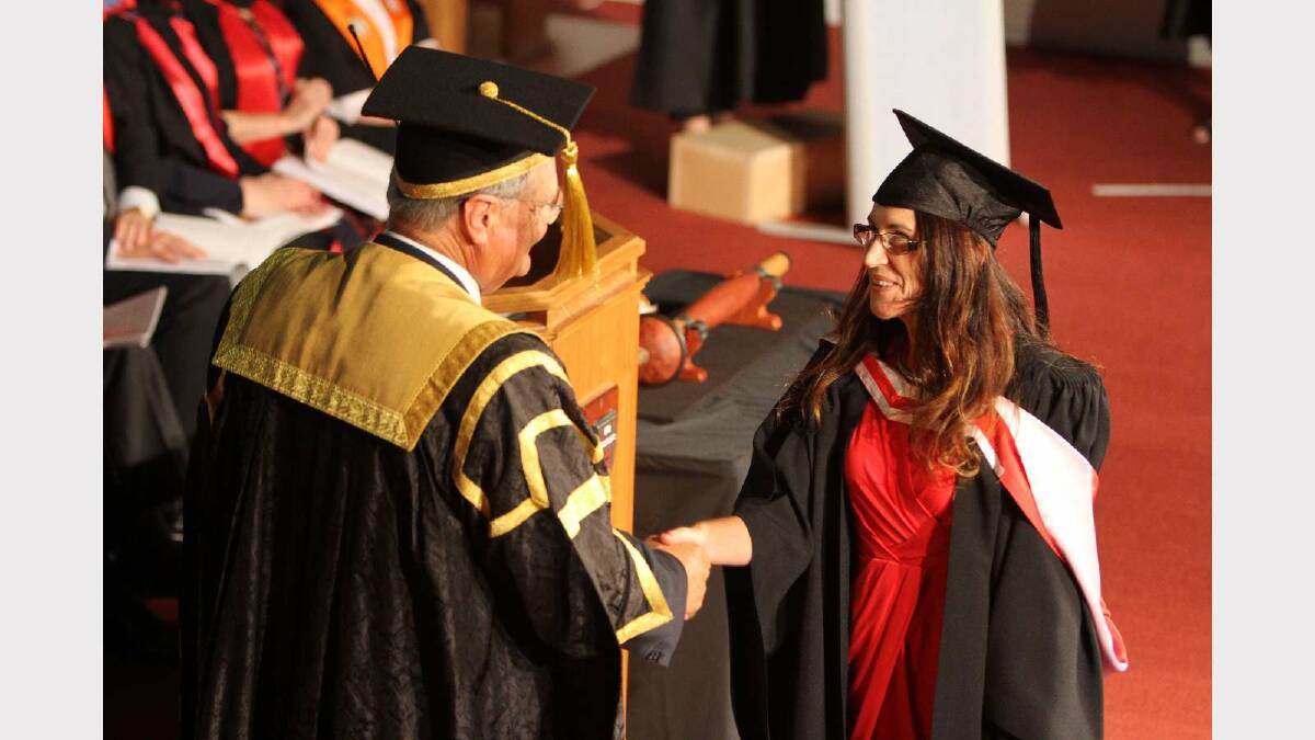Graduating from Charles Sturt University with a Bachelor of Social Science (Social Welfare) is Jayne Elliott. Picture: Daisy Huntly
