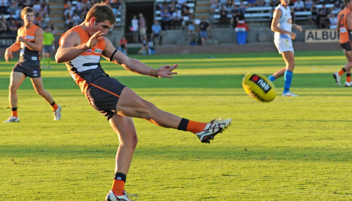 GWS player Anthony Miles, originally from Howlong, will play for the Giants at Robertson Oval next Saturday.
