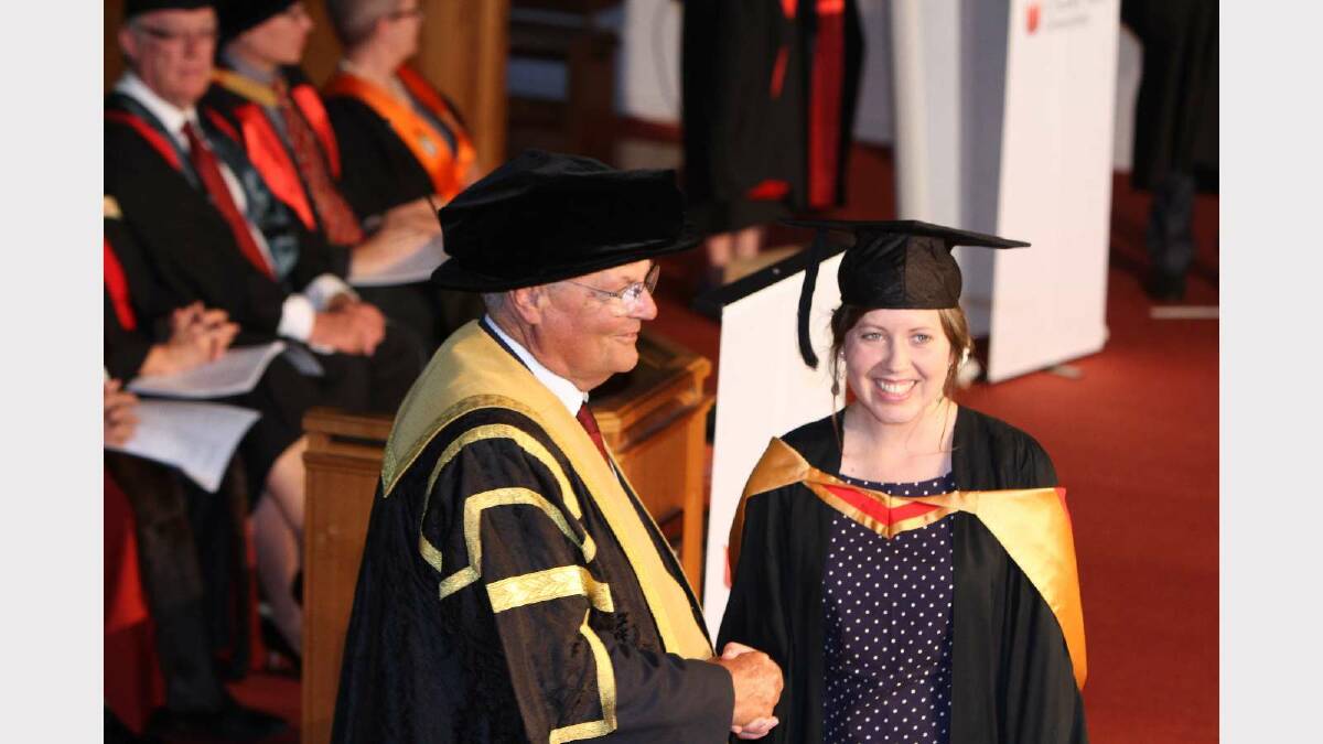 Graduating from Charles Sturt University with a Bachelor of Health Science (Nutrition and Dietetics) is Rebecca Padgett. Picture: Daisy Huntly