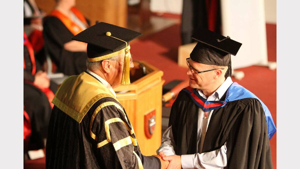 Graduating from Charles Sturt University with a Graduate Certificate in Commerce is Gregory Yates. Picture: Daisy Huntly