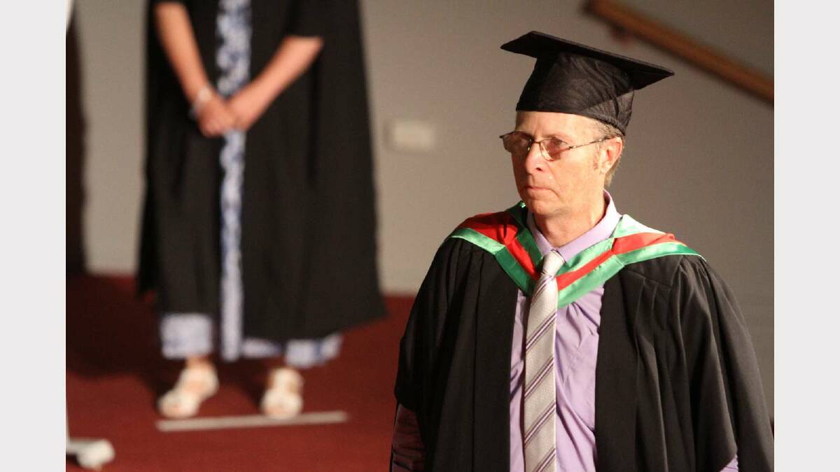 Graduating from Charles Sturt University with a Master of Education (Teacher Librarianship) is Mark Laidlaw. Picture: Daisy Huntly