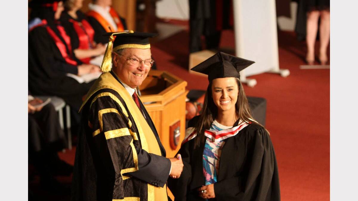 Graduating from Charles Sturt University with a Bachelor of Social Work is Lori Rhodes. Picture: Daisy Huntly