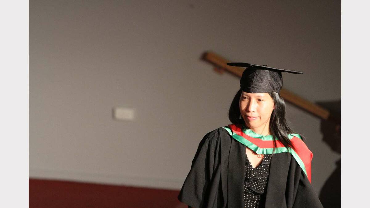 Graduating from Charles Sturt University with a Master of Information Studies is Sharlene Louey. Picture: Daisy Huntly