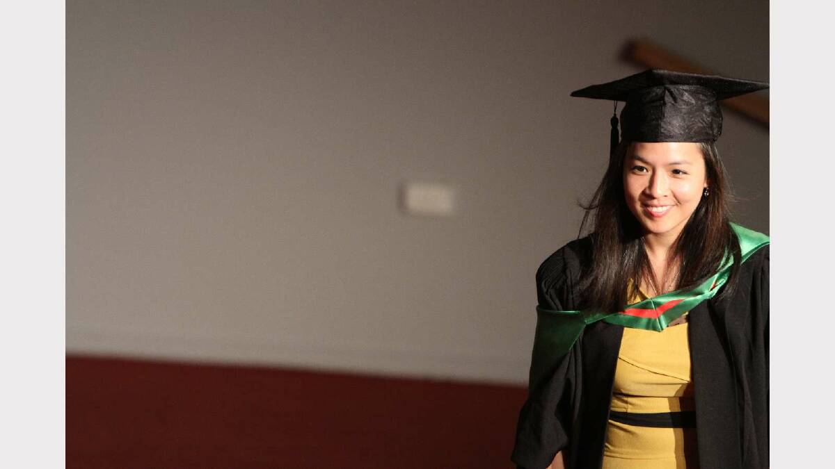 Graduating from Charles Sturt University with a Master of Information Studies is Caroline Lim. Picture: Daisy Huntly