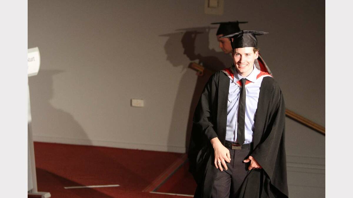 Graduating from Charles Sturt University with a Bachelor of Arts (Graphic Design) is Mitchell Grant. Picture: Daisy Huntly