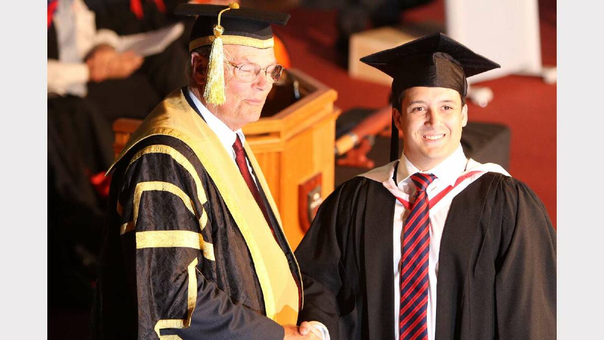 Graduating from Charles Sturt University with a Bachelor of Arts (Television Production) is Nicholas McGready. Picture: Daisy Huntly