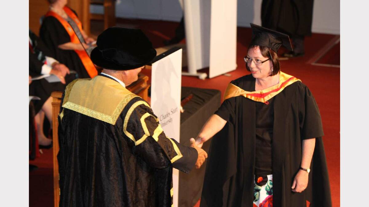 Graduating from Charles Sturt University with a Master of Environmental Management with distinction is Kylie McIntyre. Picture: Daisy Huntly