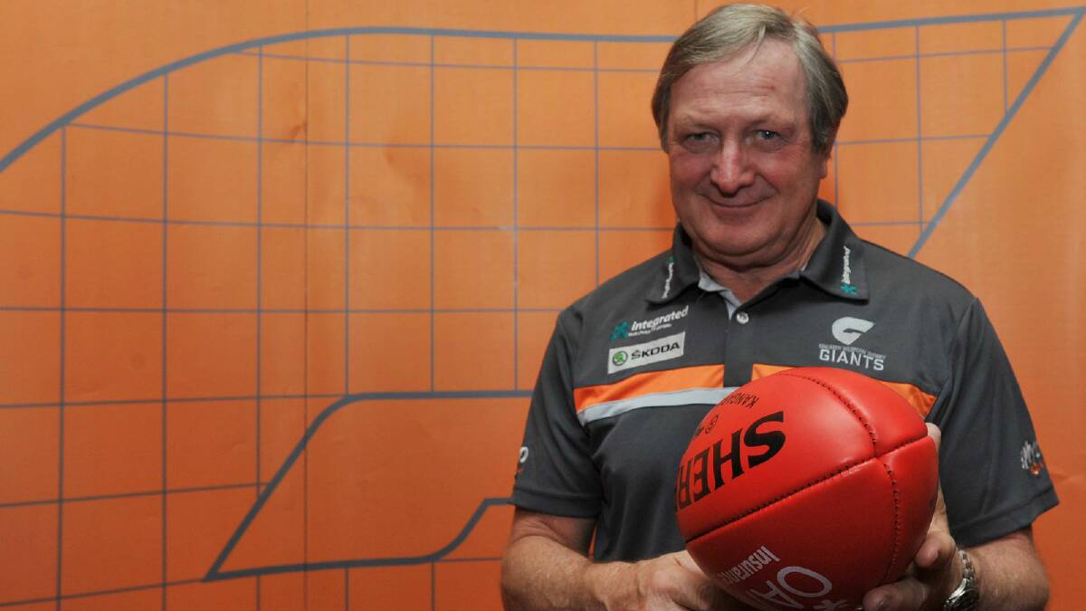 Star power on the cards for NAB Cup clash at Robertson Oval ... GWS Giants coach Kevin Sheedy. Picture: Les Smith