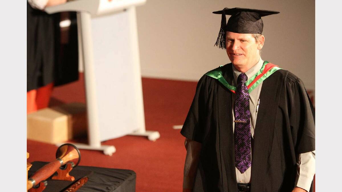 Graduating from Charles Sturt University with a Master of Education (Teacher Librarianship) is James Jarick. Picture: Daisy Huntly