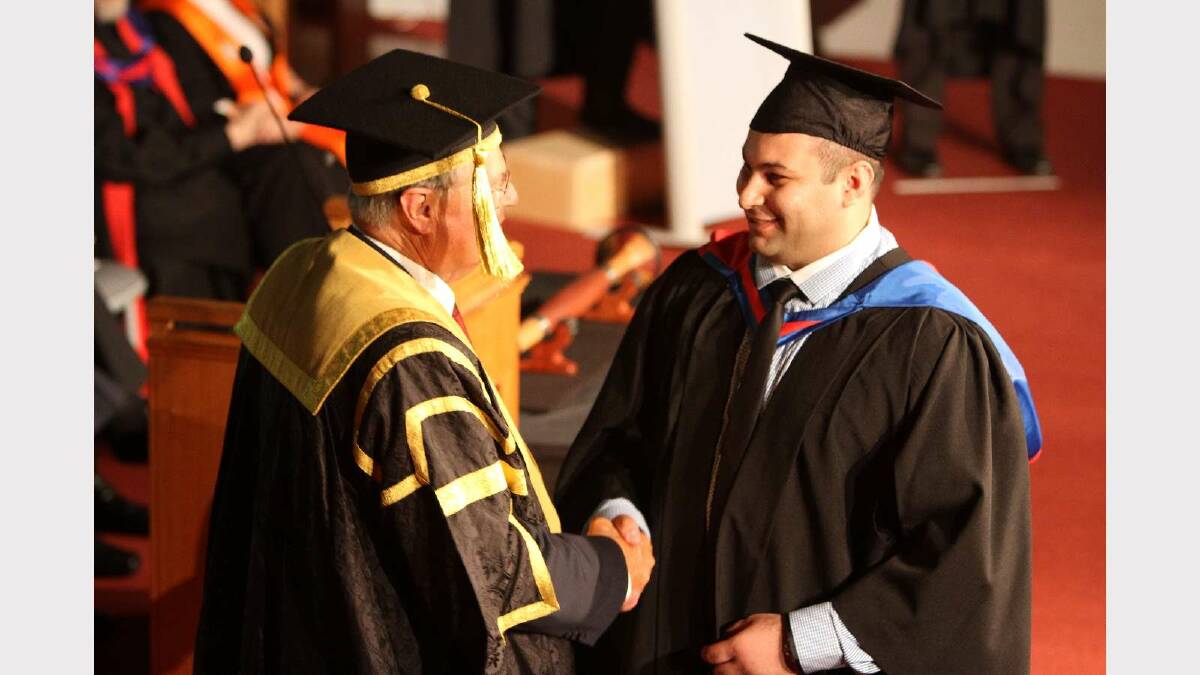 Graduating from Charles Sturt University with a Bachelor of Information Technology is Danny Mansi. Picture: Daisy Huntly