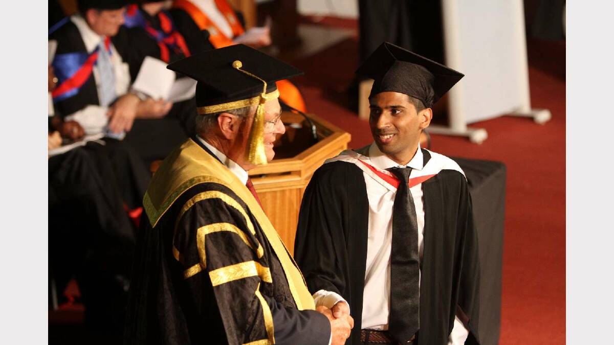 Graduating from Charles Sturt University with a Bachelor of Arts (Television Production) is Jamal Qureshi. Picture: Daisy Huntly