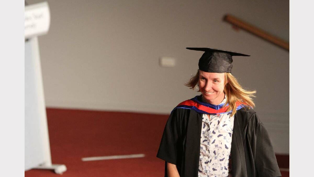 Graduating from Charles Sturt University with a Master of Business Administration is Terri-Ann Jenkin. Picture: Daisy Huntly
