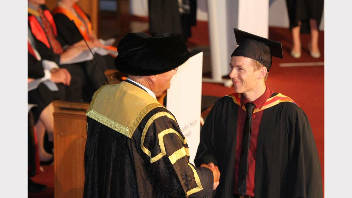 Graduating from Charles Sturt University with a Graduate Diploma of Medical Ultrasound with distinction is John Lett. Picture: Daisy Huntly