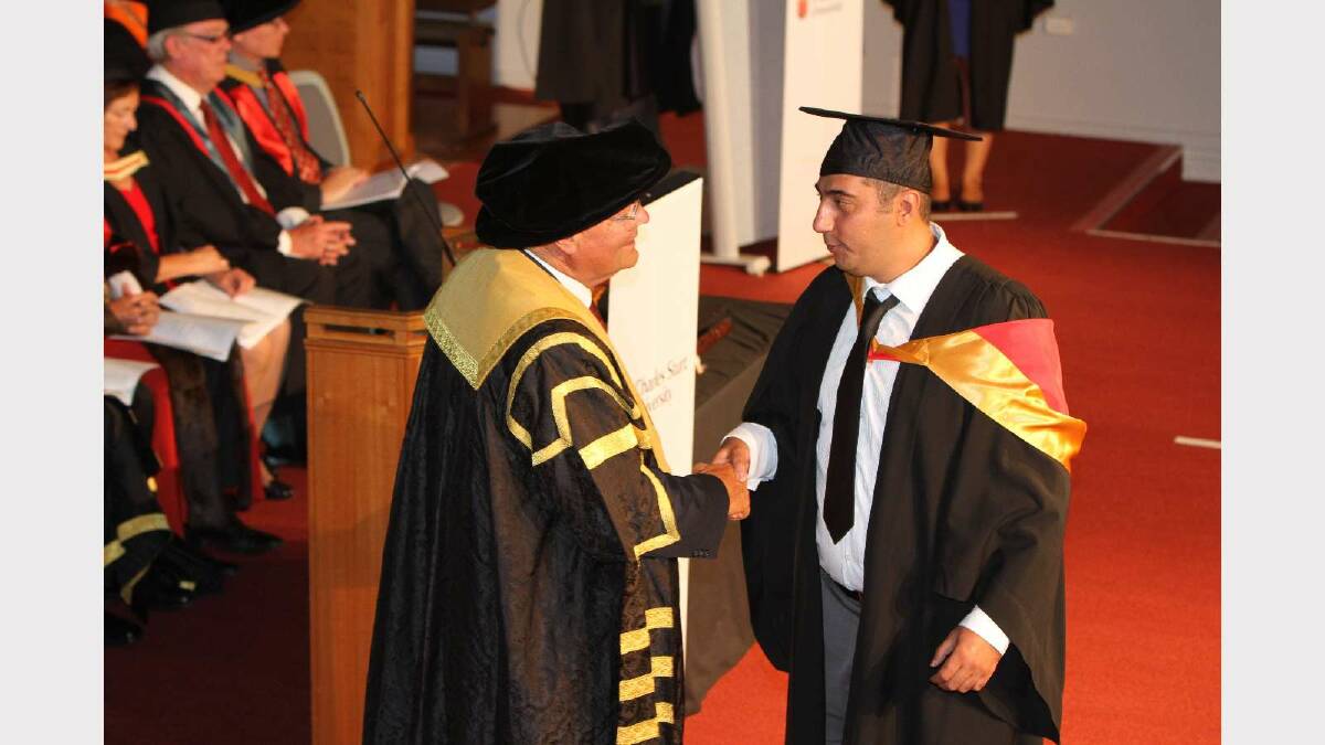 Graduating from Charles Sturt University with a Bachelor of Medical Science (Pathology) is Mohamed Ghannumi. Picture: Daisy Huntly