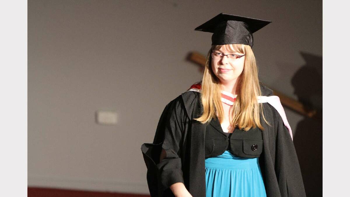 Graduating from Charles Sturt University with a Bachelor of Arts (Fine Arts) is Emily Dyason. Picture: Daisy Huntly