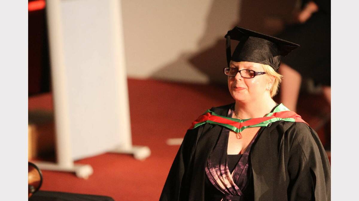 Graduating from Charles Sturt Univerity with a Bachelor of Information Studies is Margaret Rooney. Picture: Daisy Huntly