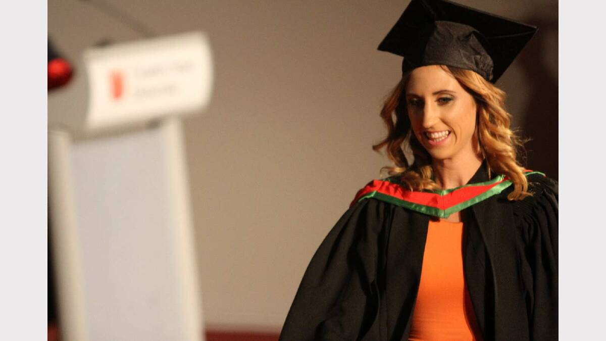 Graduating from Charles Sturt University with a Bachelor of Education (Primary) is Shannon Byrne. Picture: Daisy Huntly