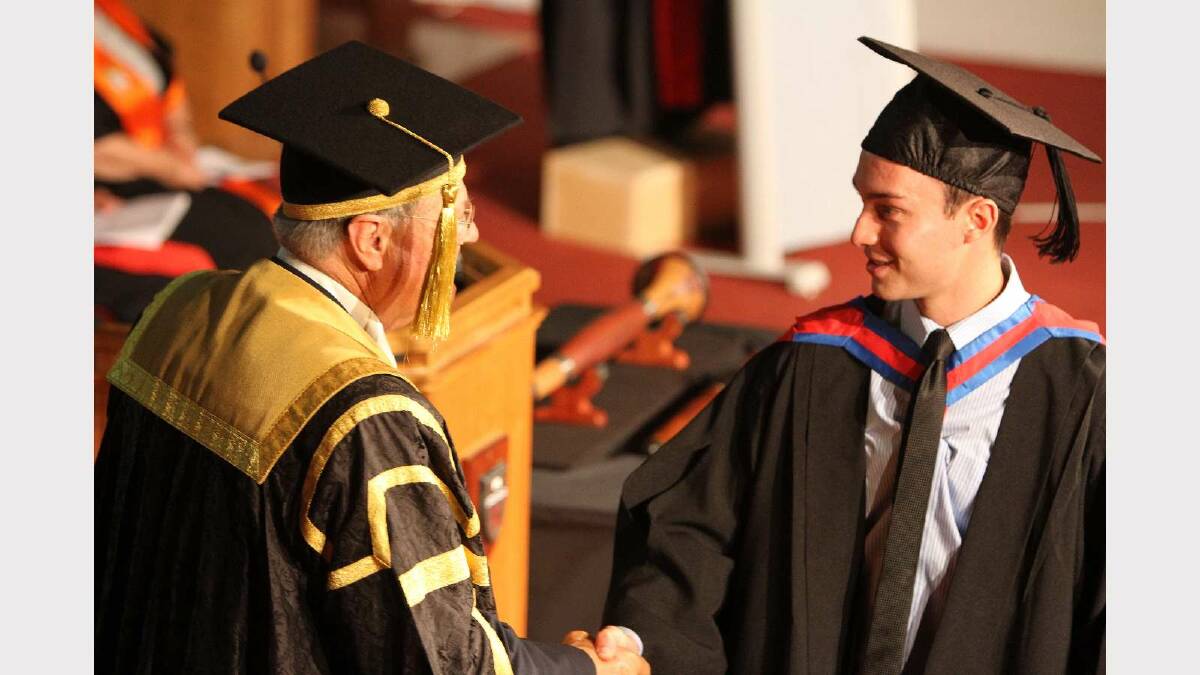 Graduating from Charles Sturt University with a Bachelor of Business Studies is Matthew Hart. Picture: Daisy Huntly