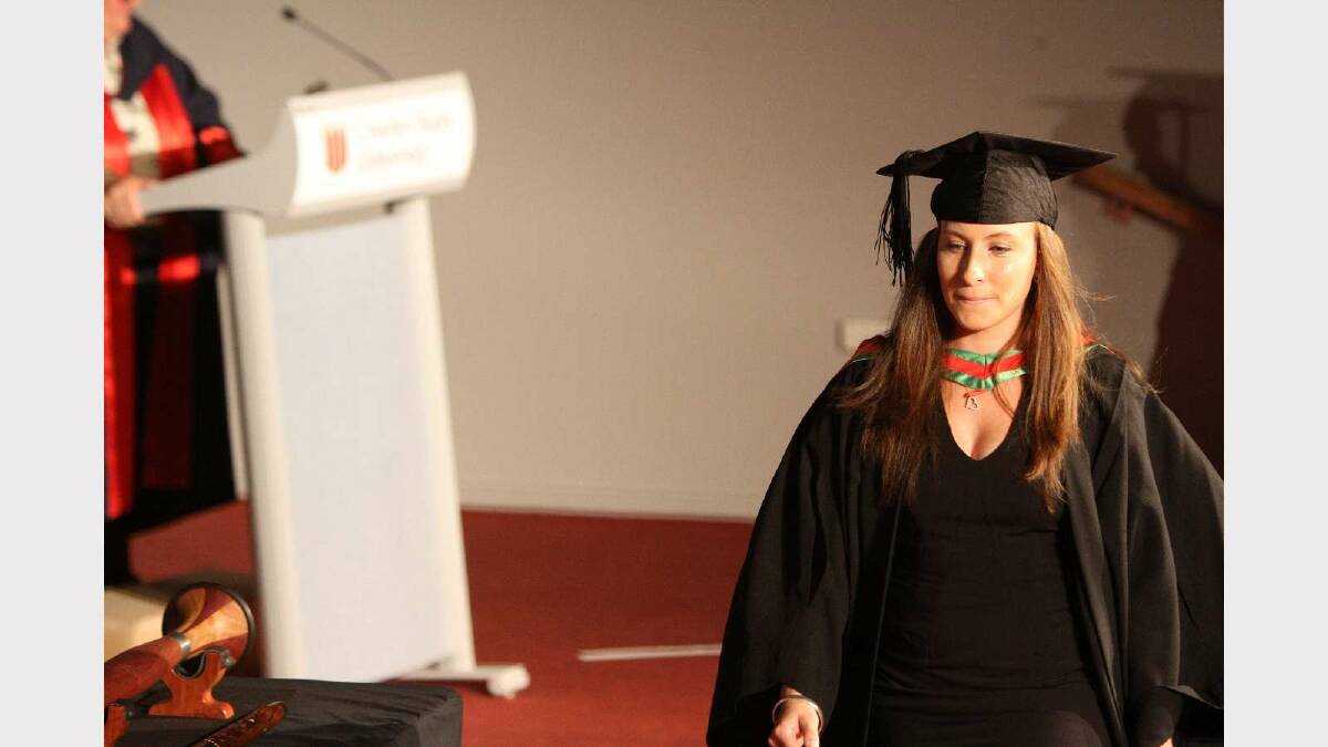Graduating from Charles Sturt University with a Bachelor of Education (Primary) is Melissa Lloyd. Picture: Daisy Huntly