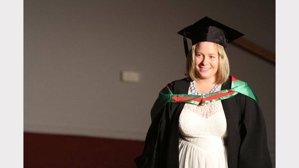 Graduating from Charles Sturt University with a Bachelor of Education (Primary) is Amanda Simpson. Picture: Daisy Huntly