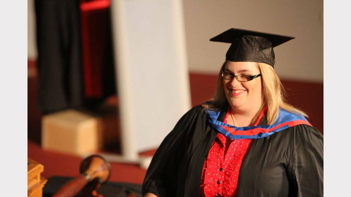 Graduating from Charles Sturt University with a Bachelor of Business Studies is Katy Owen. Picture: Daisy Huntly