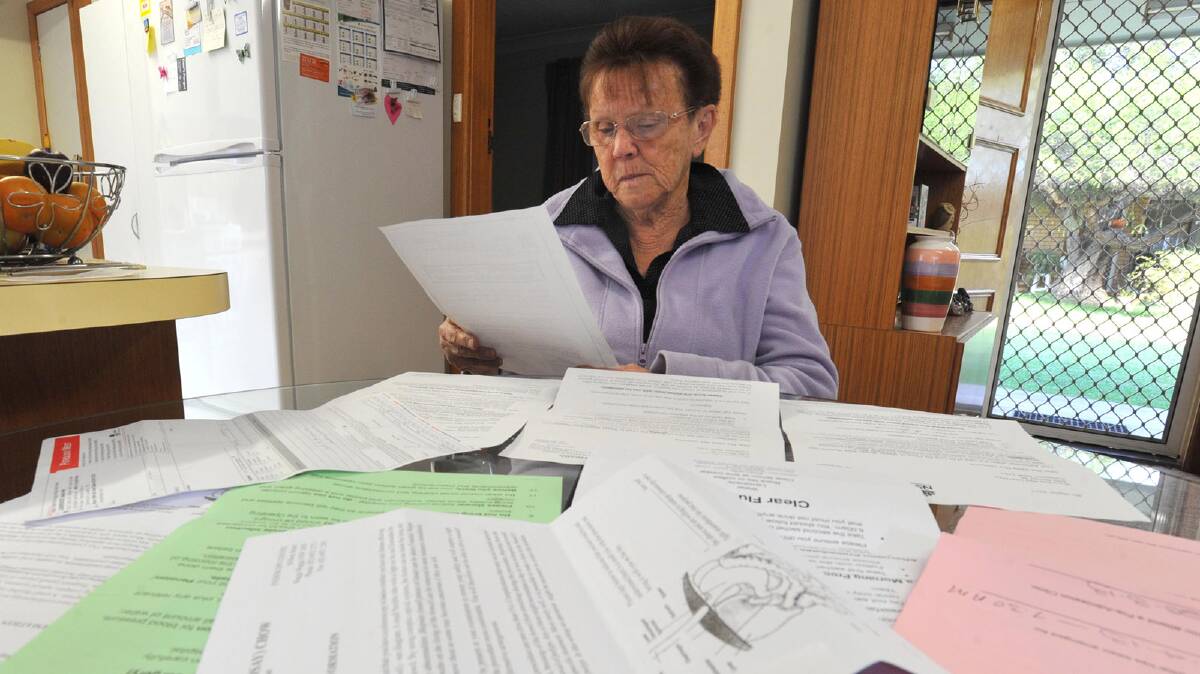  Valda Lawrence burst into tears this week when she found out her procedure at Wagga Base Hospital had been delayed yet again. 	Picture: Les Smith