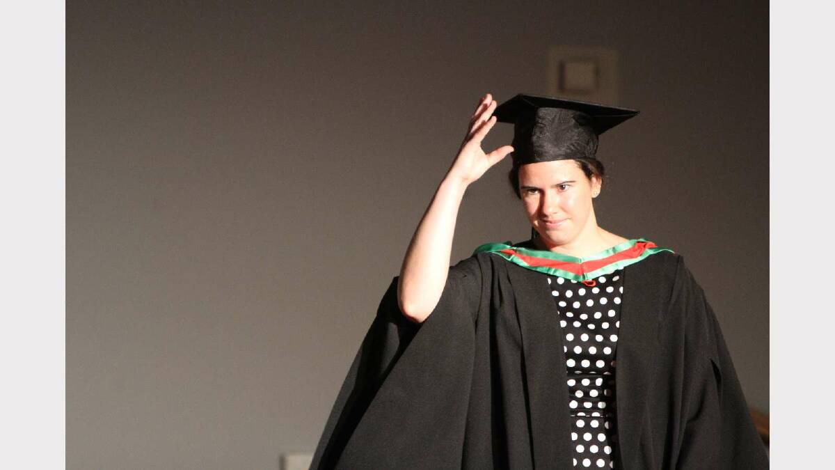 Graduating from Charles Sturt University with a Bachelor of Education (Primary) is Claudia Fallon. Picture: Daisy Huntly