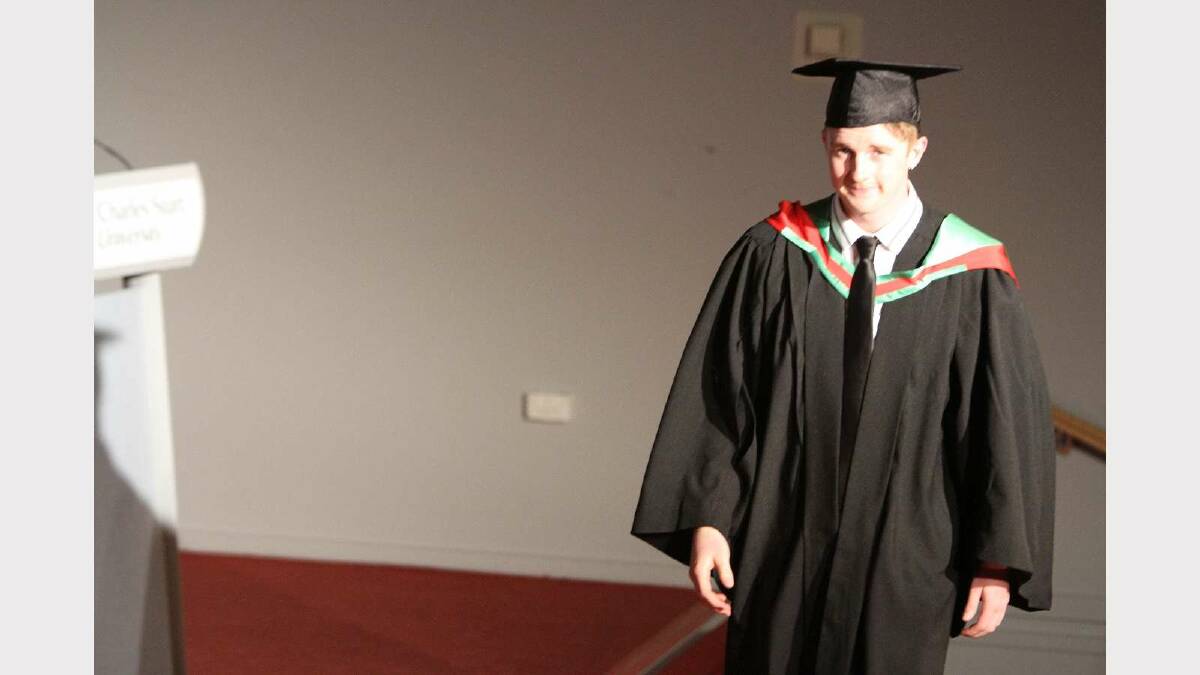 Graduating from Charles Sturt University with a Bachelor of Education (Technology and Applied Sciences) is Chase Leese. Picture: Daisy Huntly