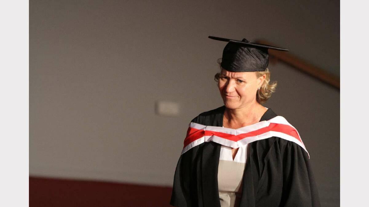 Graduating from Charles Sturt University with a Master of Social Work (Advanced Practice) is Gail Smith. Picture: Daisy Huntly