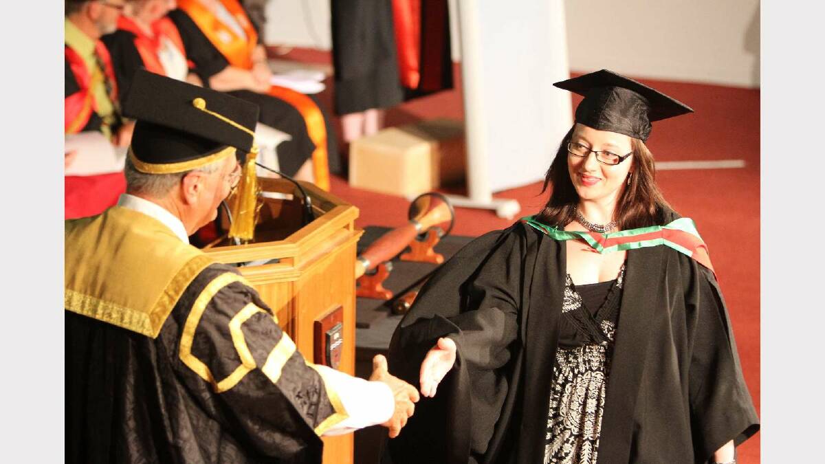 Graduating from Charles Sturt Univerity with a Bachelor of Information Studies is Anna Juniper. Picture: Daisy Huntly