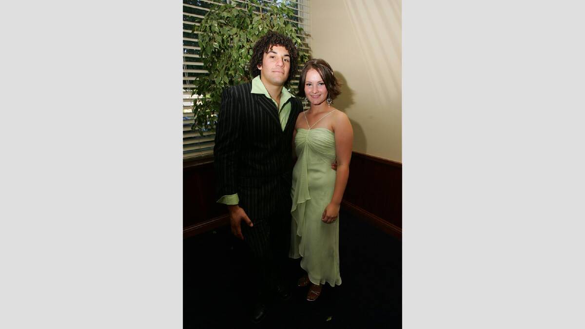 Jason Pynor and Chloe Mallon at the Wagga High School formal in 2005. Picture: Les Smith