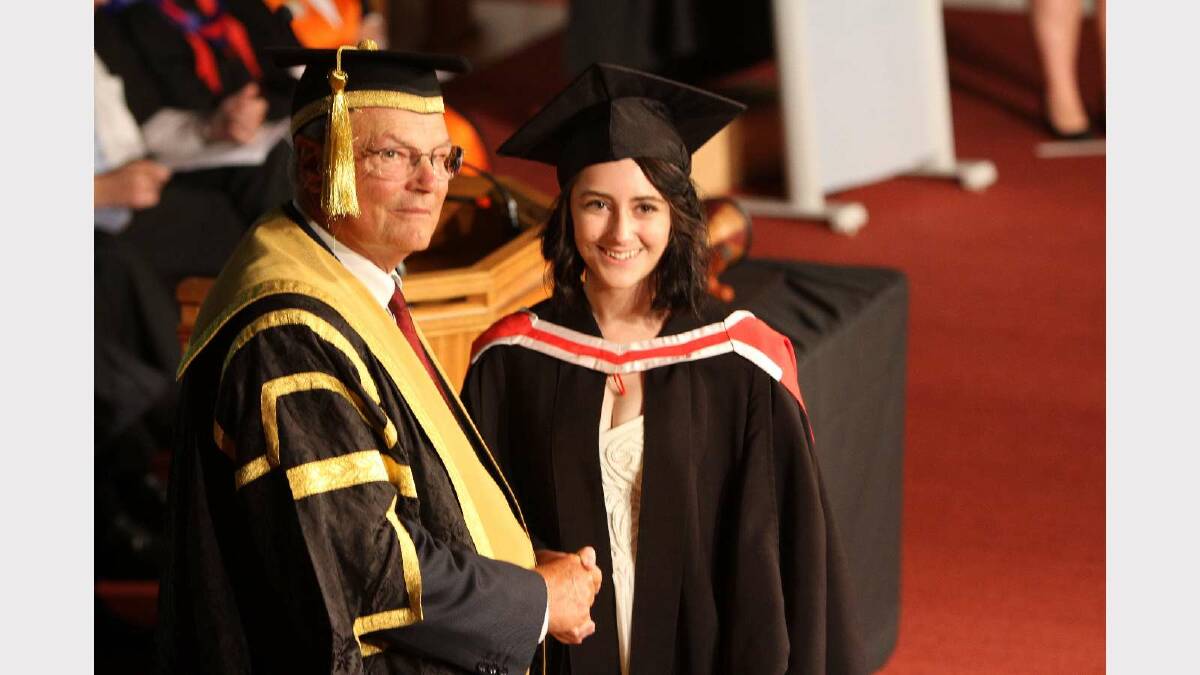 Graduating from Charles Sturt University with a Bachelor of Arts (Television Production) is Katrina Churchill. Picture: Daisy Huntly