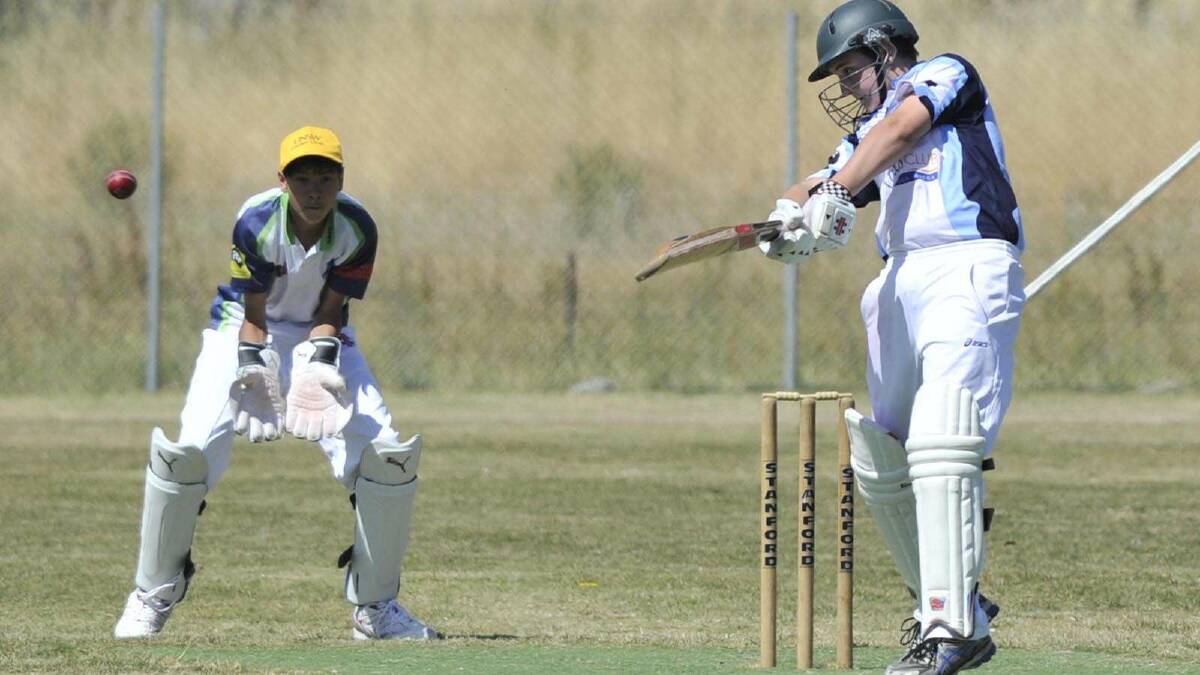 U15s CRICKET: South Wagga v Wagga City at Parramore Park. Jay Butler for South Wagga. Picture: Les Smith