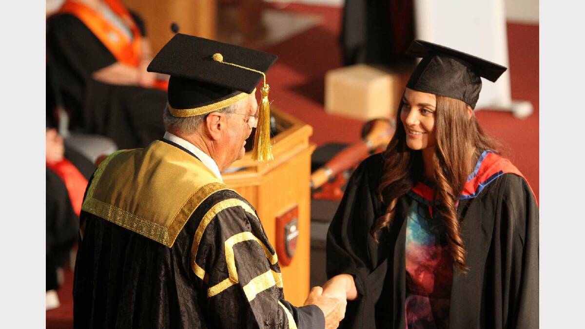 Graduating from Charles Sturt University with a Bachelor of Business (Management) with distinction is Millie-Jayne Harris. Picture: Daisy Huntly