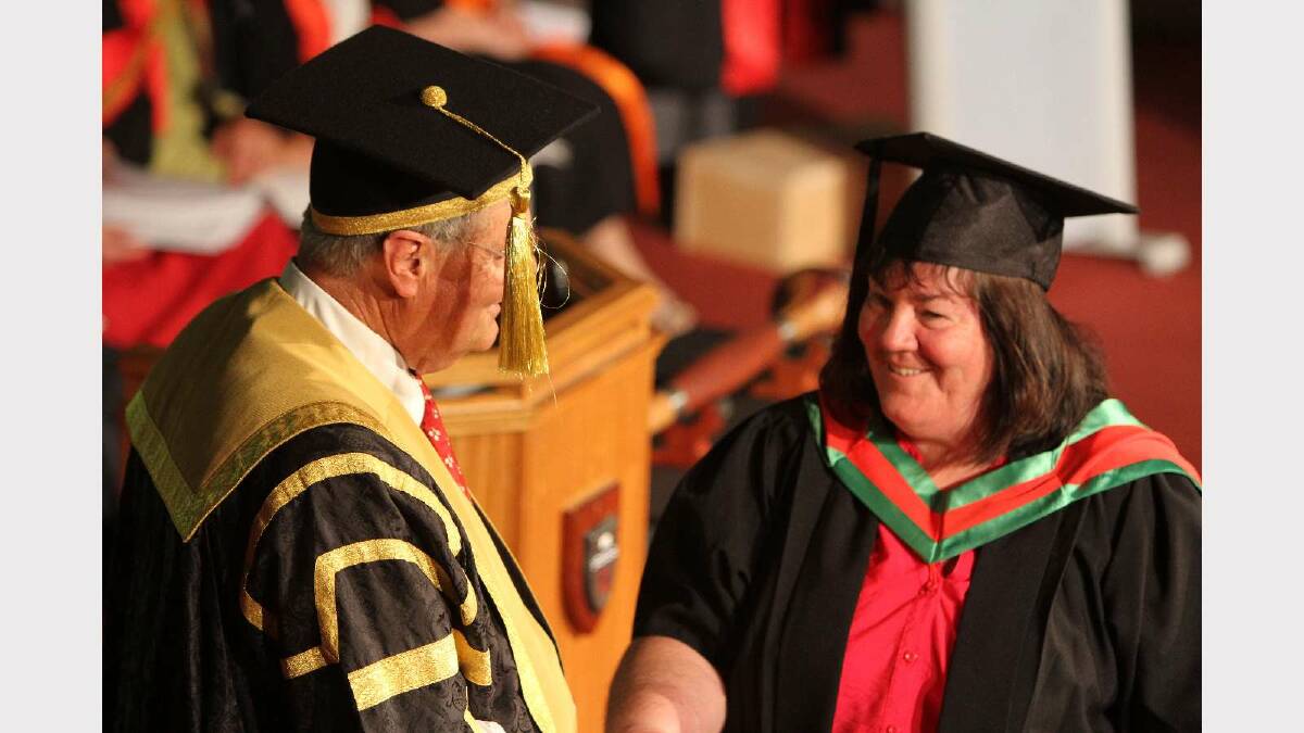 Graduating from Charles Sturt University with a Master of Information Studies is Elizabeth Newman. Picture: Daisy Huntly