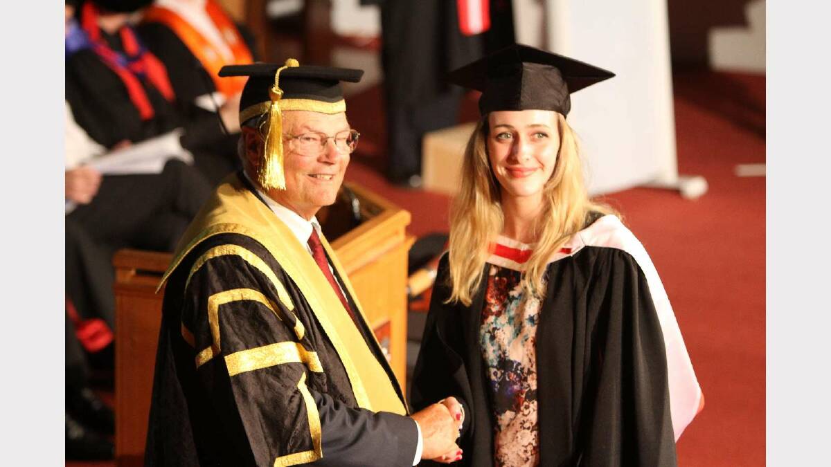 Graduating from Charles Sturt University with a Bachelor of Arts (Acting for Screen and Stage) is Fury Glanville. Picture: Daisy Huntly